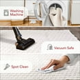 thumbnail image 2 of nuLOOM Nia SuperiorWash Tile Faux Rabbit Machine Washable Area Rug, 6' x 9', Nia White, 2 of 11