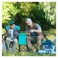 thumbnail image 6 of Folding Camping Chair with Canopy & Cooler - Portable Double Sunshade Chair with Cup Holder - Outdoor Beach Chairs for 2 Adults, 6 of 9