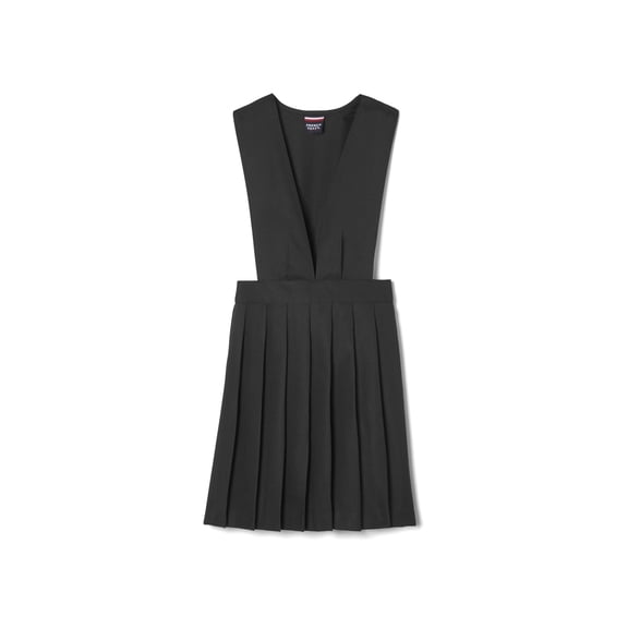 Girls School Uniform V-Neck Pleated Jumper, Sizes 4-20 & Plus