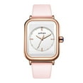 thumbnail image 1 of Women Watch Ladies Quartz Watch Square Dial Silicone Adjustable Strap Night Light No Delay Time-checking High Accuracy Exquisite Sweet Wristwatch, 1 of 8