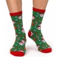 thumbnail image 3 of SAWOBUUN Funny Socks for Men Novelty Crazy Holiday Cozy Cotton Winter Christmas Socks, 3 of 6