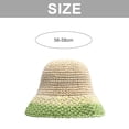 thumbnail image 2 of Sombrero de paja con circunferencia de la cabeza de 56-58cm, protector solar de verano para mujer, sombrero de pescador, sombrero transpirable a juego de color, 2 of 5