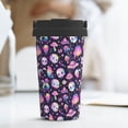 thumbnail image 6 of Lsque Skull mushroom space Pattern Travel Coffee Mug 16oz: Insulated Coffee Cup with Leakproof Lid, Coffee Tumbler, Reusable Coffee Cups with Seal Lid, 6 of 8
