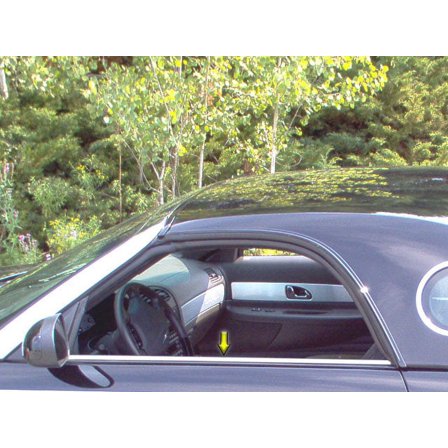 Stainless Steel Window Sill Trim 2Pc Fits 2002-06 Ford Thunderbird WS43670 QAA