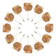 thumbnail image 1 of Ramilletes de Rosa Unique Bargains 12 Pcs para Hombres Ceremonia Boda Aniversario Cena Formal champagne, 1 of 5