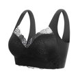thumbnail image 3 of Sujetador Deportivo Para Dormir Encaje Deportes Dormir Chaleco Sujetador Inalámbrico Fitness Dormir Lencería Tallas grandes (Negro XL) Cgtredaw Para estrenar, 3 of 7