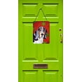 thumbnail image 2 of Carolines Treasures LH9327DS1216 12 x 16 Po. Basset Hound Flocons de Neige Rouges Impressions Murales et de Porte en Métal Aluminium de Noël, 2 of 2