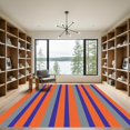 thumbnail image 2 of ODIKA 2'x3' Machine Washable Non-Slip Area Rug, Artistic Gradient Stripe High Traffic Rug with Pad, Orange, 923433, 2 of 8