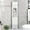 White, variant on S-HOME Bathroom Corner Storage Cabinet with Two Doors and Adjustable Shelves, Space-Saving Open Shelf Design，Grey