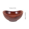thumbnail image 5 of OFFIGAM bao Rustic Japanese Style Brown Ingot Wood Fruit Salad Multipurpose Bowl 1PCS, 5 of 6