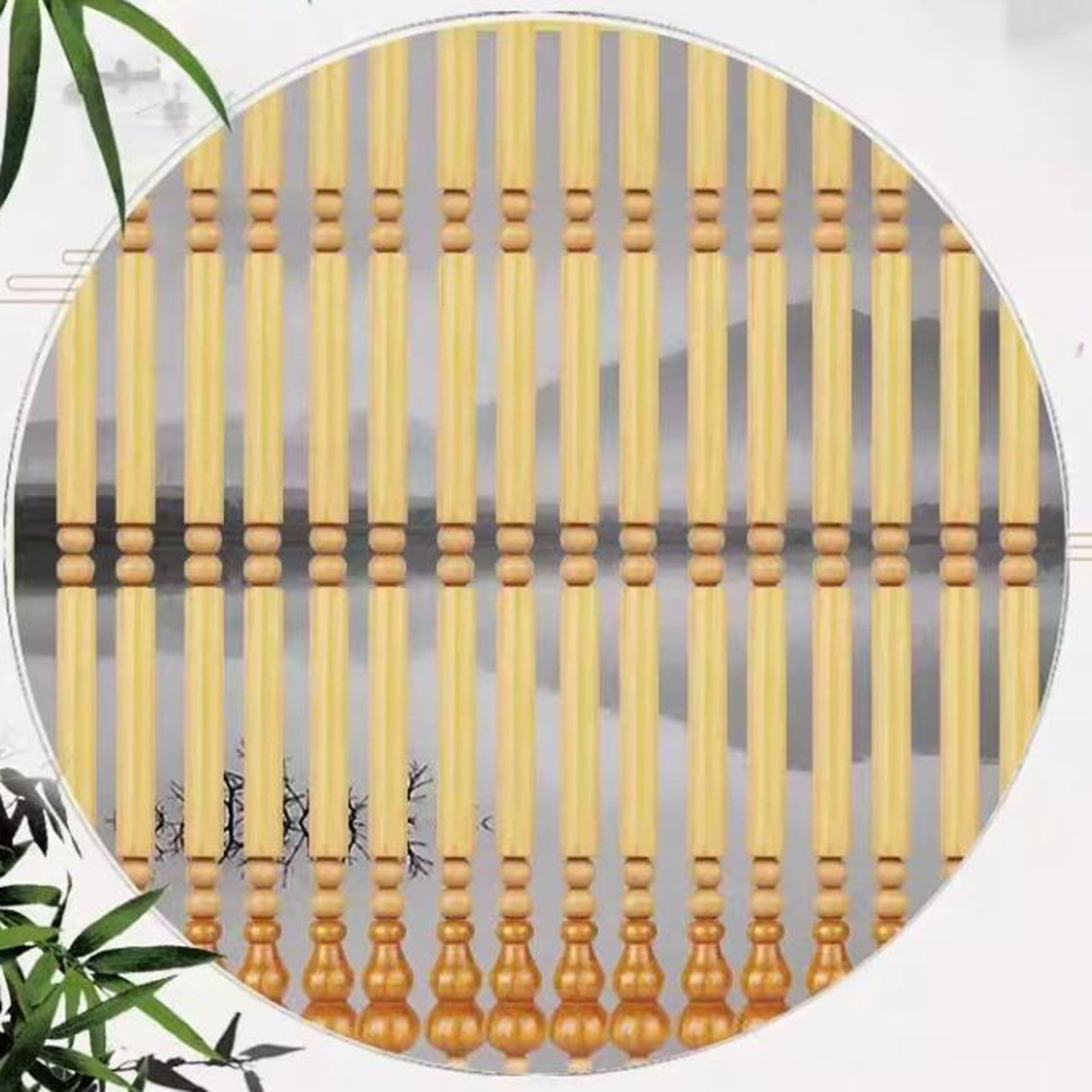 Retro wooden bead curtain, hanging room divider decorative curtains string curtain, decoration bead curtain for living room, bedroom