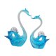 thumbnail image 4 of 2 estatuas de pareja de cisnes para decoración de mesa, regalo, obra de arte creativa y moderna. Azul, 4 of 9