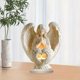 thumbnail image 4 of Elegant Acrylic Praying Angel with Heart Motifs 2D Flat Ornament with Base Ideal For Family Decors Keepsakes Gifting, 4 of 4