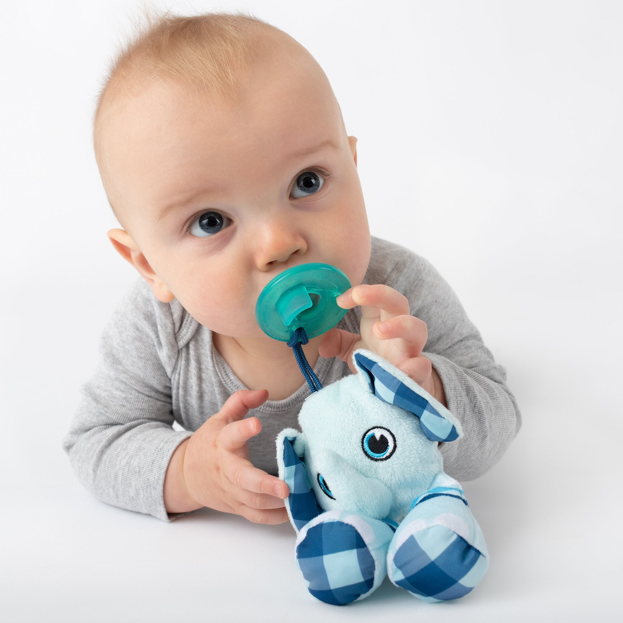 PaciPal Pacifier Stuffed Animals Color: Elephant