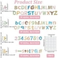 thumbnail image 5 of 216 Pcs Bulletin Board Letters Bohemia Paper Letter Number Decorative Stickers Boho Letters Number Cutout for Board Chalkboard Classroom, 5 of 9