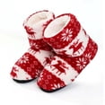 thumbnail image 1 of Innetofflor / Varma Jul Tofflor med Högt Skaft - Morgontofflor Red 39-41, 1 of 5