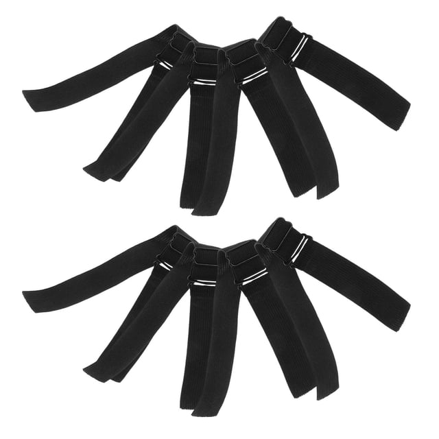 HONMEET Wig Accessories 8Pcs Adjustable Headband For Wig Grip Band Non Slip Polyester Rubber