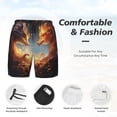 thumbnail image 3 of Fotbe Red And Gray Flame Fox Traje de Baño para Hombre – Shorts de Natación de Secado Rápido con Forro y Bolsillos-3X-Large, 3 of 6