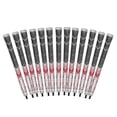 thumbnail image 1 of Empuñadura de golf híbrida Golf Pride MCC Plus4, paquete de 13, gris/rojo, 1 of 7