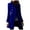 Blue, variant on Women's Wool Trench Coat Winter Long Thick Overcoat Walker Coats Long Sleeve V-neck Woolen Overcoat Solid Color Button Overcoat Clearance Blue M