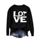 thumbnail image 4 of Ounisa Womens Valentines Sweatshirt Love Heart Graphic Print Pullover Casual Long Sleeve Valentine's Blouse Top, 4 of 5
