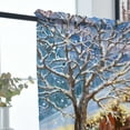 thumbnail image 3 of Yipa Christmas Tulle Window Curtain Voile Window Treatments Sheer Window Drapes Rod Pocket Curtain Panel Style A W:30"x H:65", 3 of 6