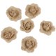 thumbnail image 2 of DIY flor artificial estilo rústico retro decoración de la boda adorno floral tela de yute flor falsa 6 Piezas Advancent HA000039-00B, 2 of 6