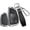 Silver Metal Frame-long-black, variant on Key Fob Cover Compatible with GMC Acadia Denali Yukon Terrain Buick Envision Avenir Chevrolet Equinox Traverse Tahoe 2021-2026 4 Button Keychain Case Holder Protector