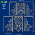 thumbnail image 5 of ESTART 3 PCS Gold Metal Lotus Flower Mandala Wall Art Decor for Living Room, Bedroom, Office, and Yoga Room (Large), 5 of 7