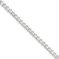thumbnail image 1 of 925 Sterling Silver Cubic Zirconia Cz Chain Bracelet, 1 of 7