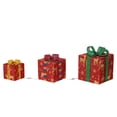 thumbnail image 2 of KQJQS Christmas Lighted Gift Boxes, Pre-lit 30 LED Light Up Present Boxes Ornament Decorations with Ribbons for Indoor Outdoor Xmas Tree Home Yard Lawn Decor Set of 3, 2 of 8