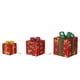 thumbnail image 2 of Adornos navideños, cajas navideñas iluminadas con control remoto, juego de 3 luces LED para decoración de exteriores, cajas navideñas para exteriores, cajas decorativas para exteriores., 2 of 9