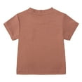 thumbnail image 5 of Akiihool Little Boy Tee Toddler T Shirts Summer Tshirts Boys Girls Basic Tee Undershirts Short Sleeve Clothes Crew Neck Shirts (Brick Red,3-6 Months), 5 of 9