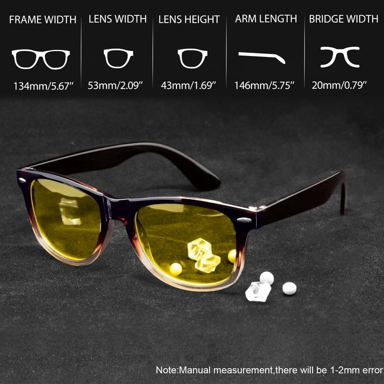 Polarized Sunglasses 3 Pack Retro Square UV400 Protection Driving Amazon.com: (3 PACK) Square Polarized Sunglasses for Men  main image 2