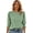 Green, variant on 3/4 Sleeve Blouse for Women Smocked Cuffs Tee Tops Loose Casual Tee Shirt