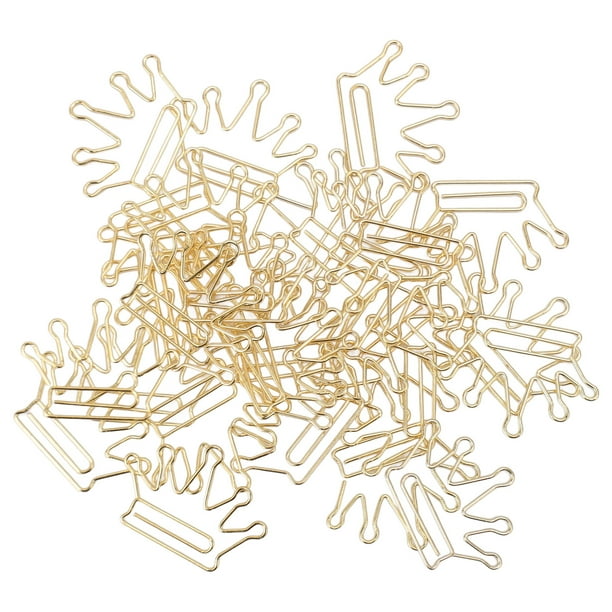 Clips De Papel, Clips De Papel Decorativos Portátiles En Forma De De Hierro Multifuncionales 100 Piezas Para Oficina Escuela Hogar
