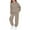 6# Light Brown, variant on Cyglowse Girls 2 Piece Outfits Sweatsuit Kids Hoodies Sweatshirt and Sweatpants Set with Pockets Teen Girl Clothes Yellow 8-9Y
