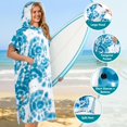 thumbnail image 2 of Toalla SUN CUBE, poncho de surf, cambiador, teñido anudado, azul, 112 cm, 2 of 7