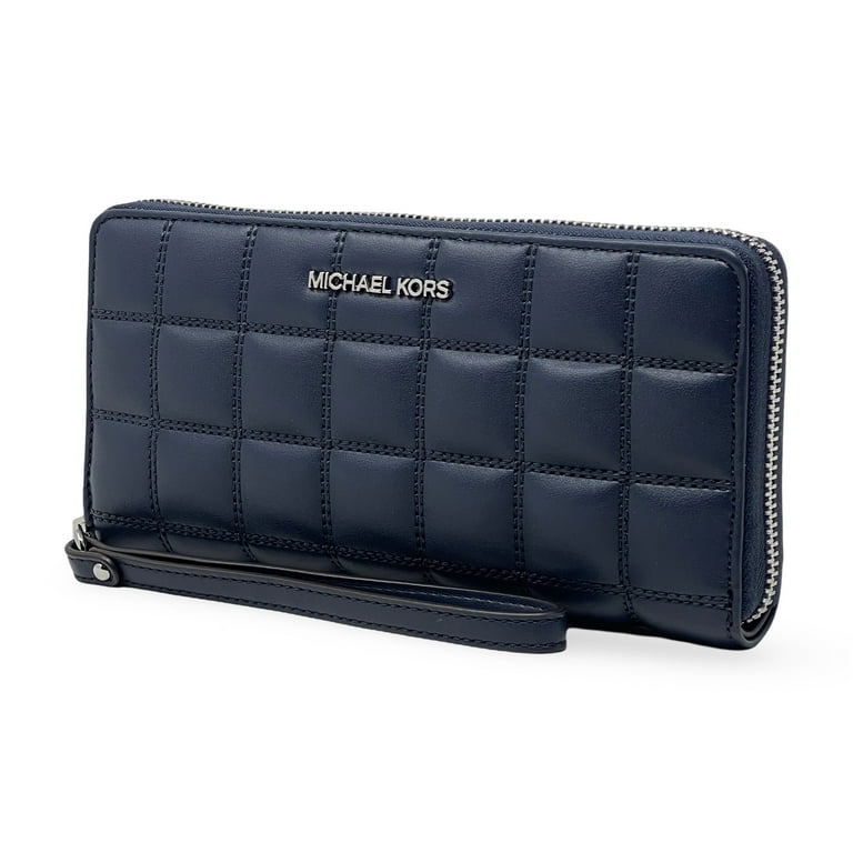 Michael Kors Women's Large Quilted Vegan Leather Zip Around