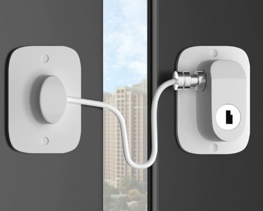2 pack--window limiter, window lock, child safety lock, protective lock, flat opening anti-theft window latch, refrigerator lock, small password lock