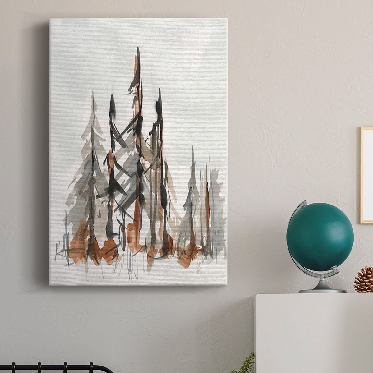 Rustic Evergreens II Premium Gallery Wrapped Canvas - Ready to Hang