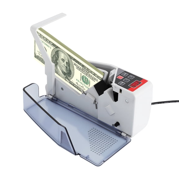 Money Counting Machine, Portable Money Counter, Banknote Counter, LED Display, 600 Sheets/Minute