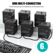 2pcs Cold Spark Firework Machine, 3 Gears Height Adjustable DMX Stage Effect Machine with Flight Case for Wedding Stage DJ Disco Dance Show,Black