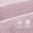 thumbnail image 5 of NICETOWN Linen Valance for Windows, Double Layer Farmhouse Kitchen Valance, Rod Pocket Light Filtering Ventilated Fabric Valance, Pink, 52"x18", 1 Panel, 5 of 8