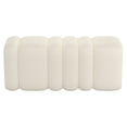 thumbnail image 5 of WHI Contemporary Boucle Fabric Large Ottoman Bench Ivory, 5 of 6