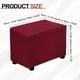 thumbnail image 2 of Funda de Otomán Rectangular de Sarga que se Ajusta a Longitudes de 20"-30", S-Grande, Rojo Vino, 2 of 6