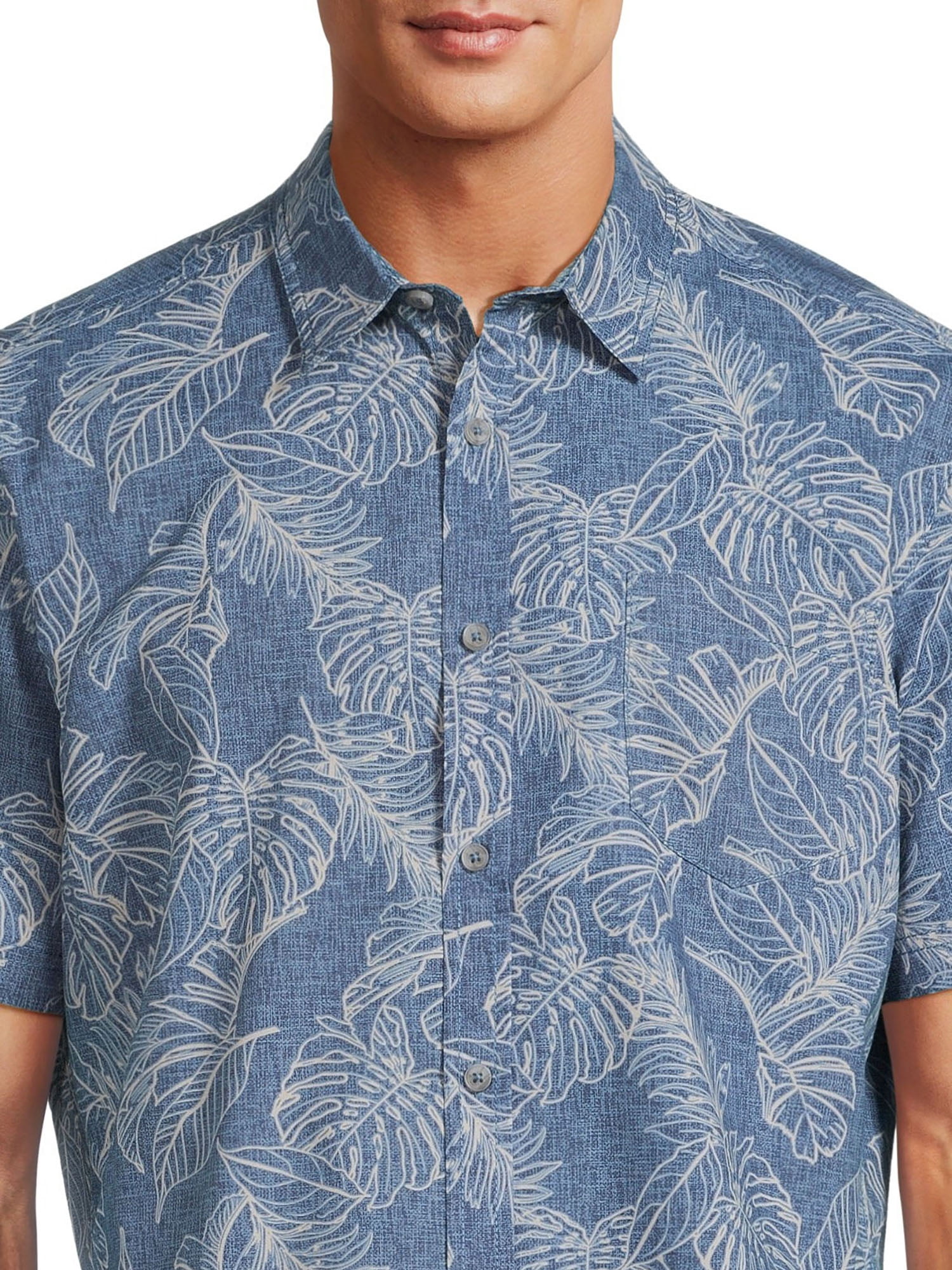 Burnside Men's Printed Woven Top with Short Sleeves, Sizes S-2XL