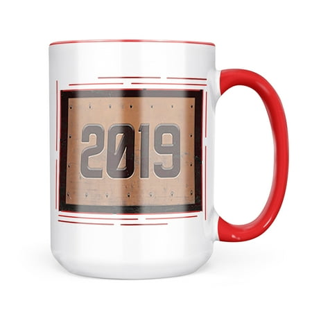

Neonblond Industrial Metal Rusty Year 2019 Mug gift for Coffee Tea lovers