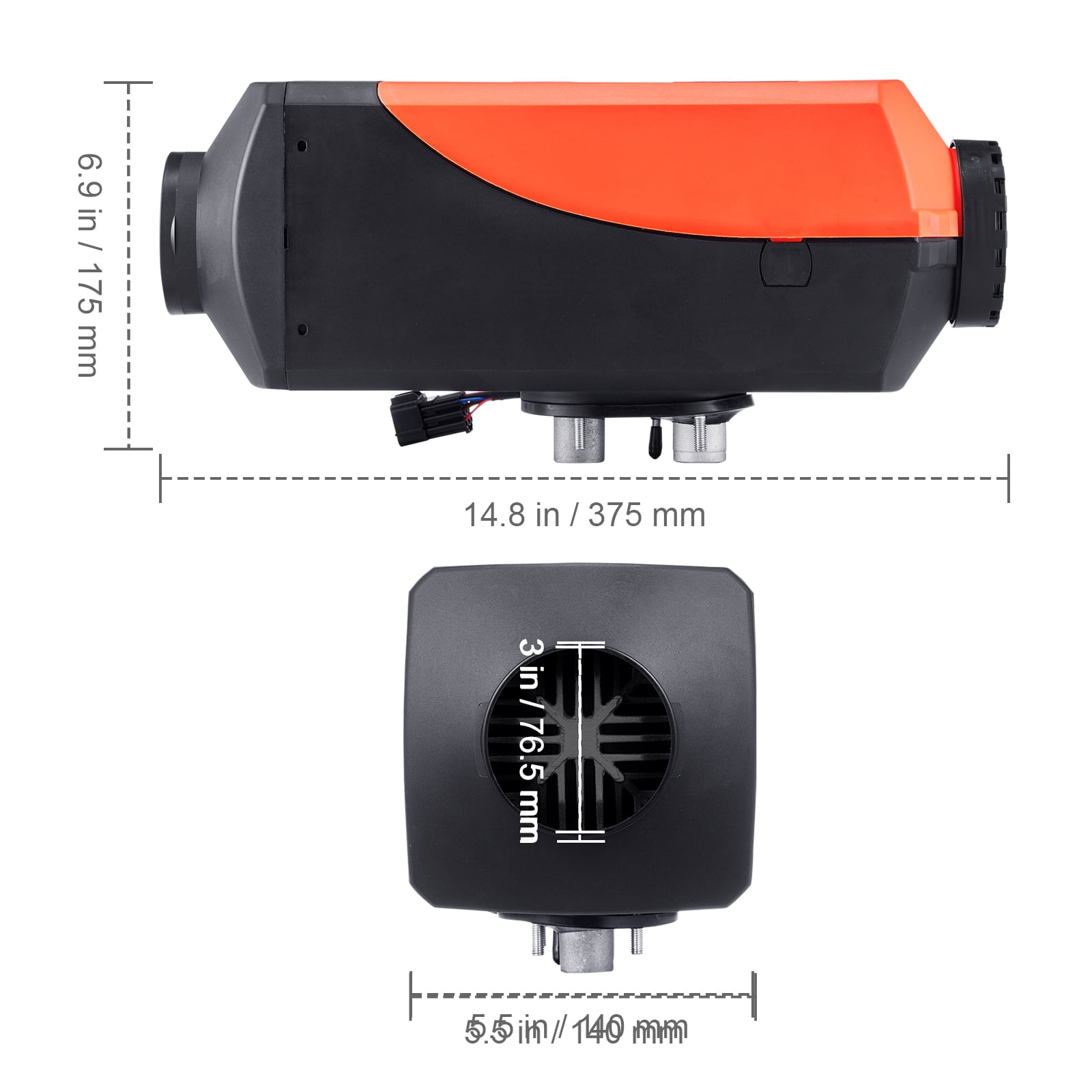 VEVOR Bluetooth App Control Diesel Air Heater, 12V 8KW Diesel Heater with Automatic Altitude Adjustment, Remote Control and LCD, Diesel Parking Heater for RV Trailer Camper Van Boat