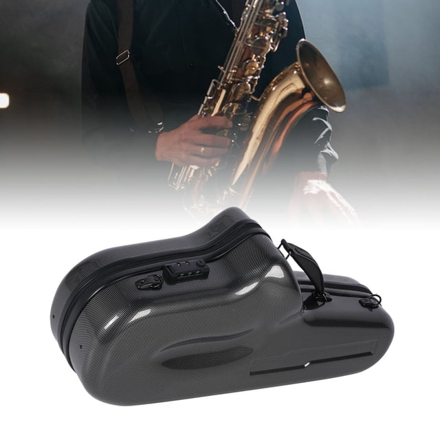 Alto Saxophone Case, Sax Storage Box Heavy Duty Latch Combination Lock Hard Shell for Outdoor Travel